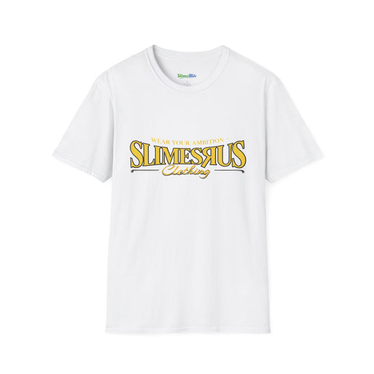 SlimesRUs T-Shirt — Yellow Logo Graphic Tee