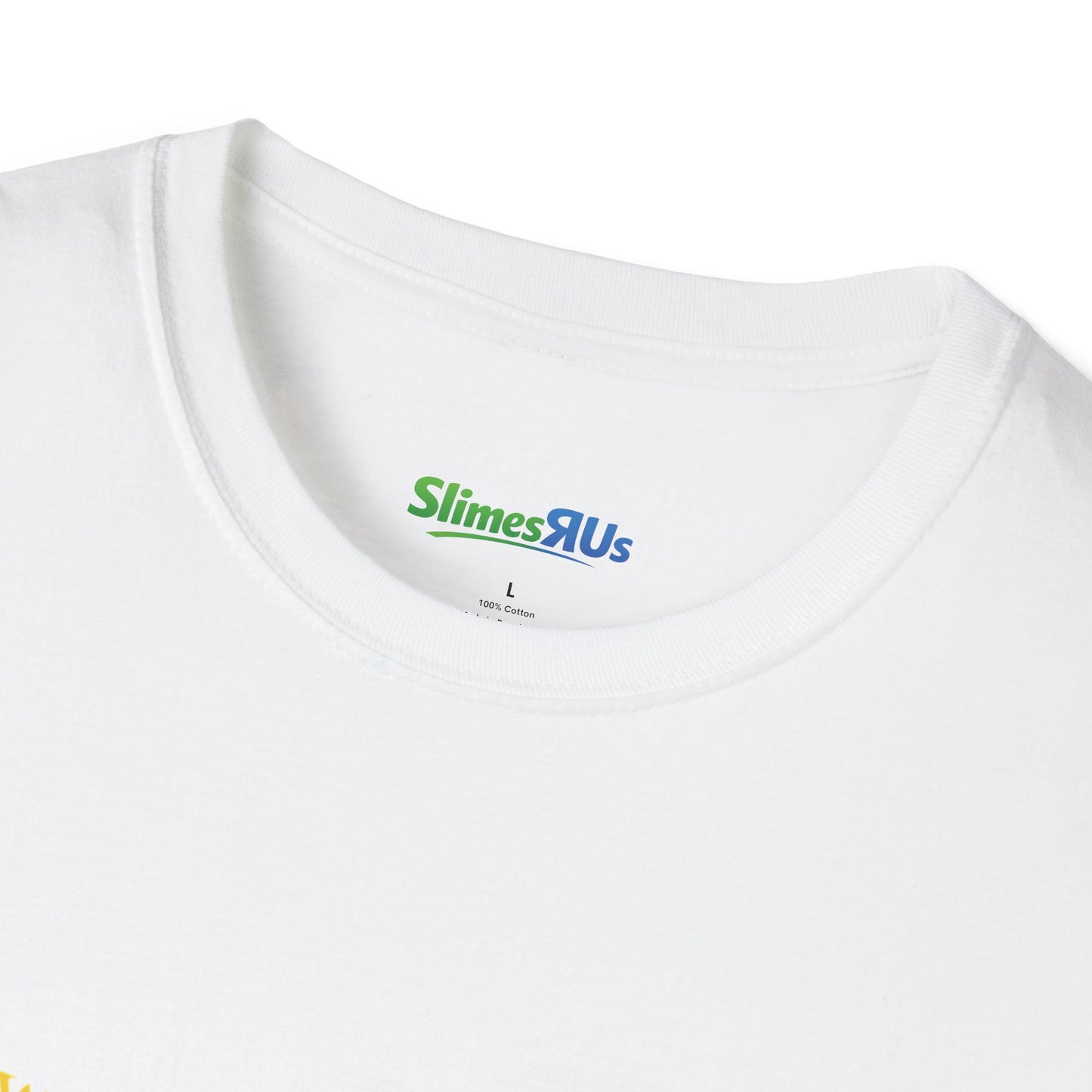 SlimesRUs T-Shirt — Yellow Logo Graphic Tee